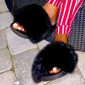 Furry slides very comfy and cute
